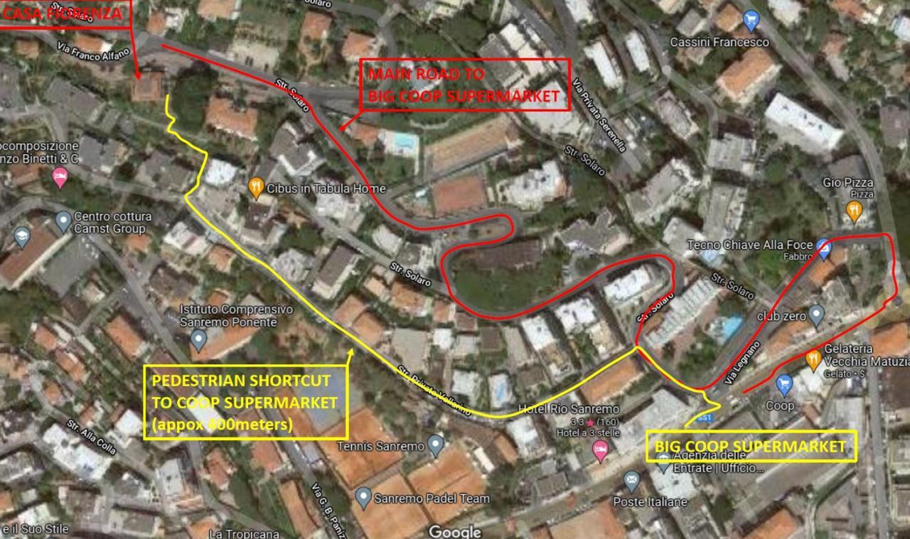 Casa Fiorenza Parcheggio Privato Sanremo Exteriör bild